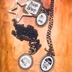 PLUNDER SET OF 4 RETIRED INSPIRATIONAL NECKLACES